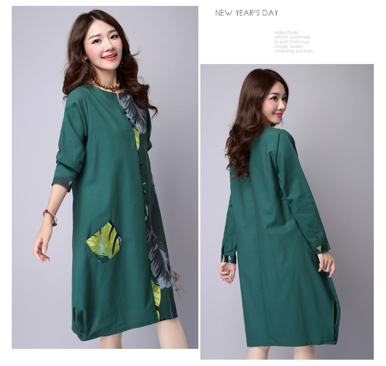 Patchwork-Leaves-Print-Long-Sleeve-Dress-Fashion-Vintage-2016-cottonlinen-Loose-casual-Women-Dresses-32708725070