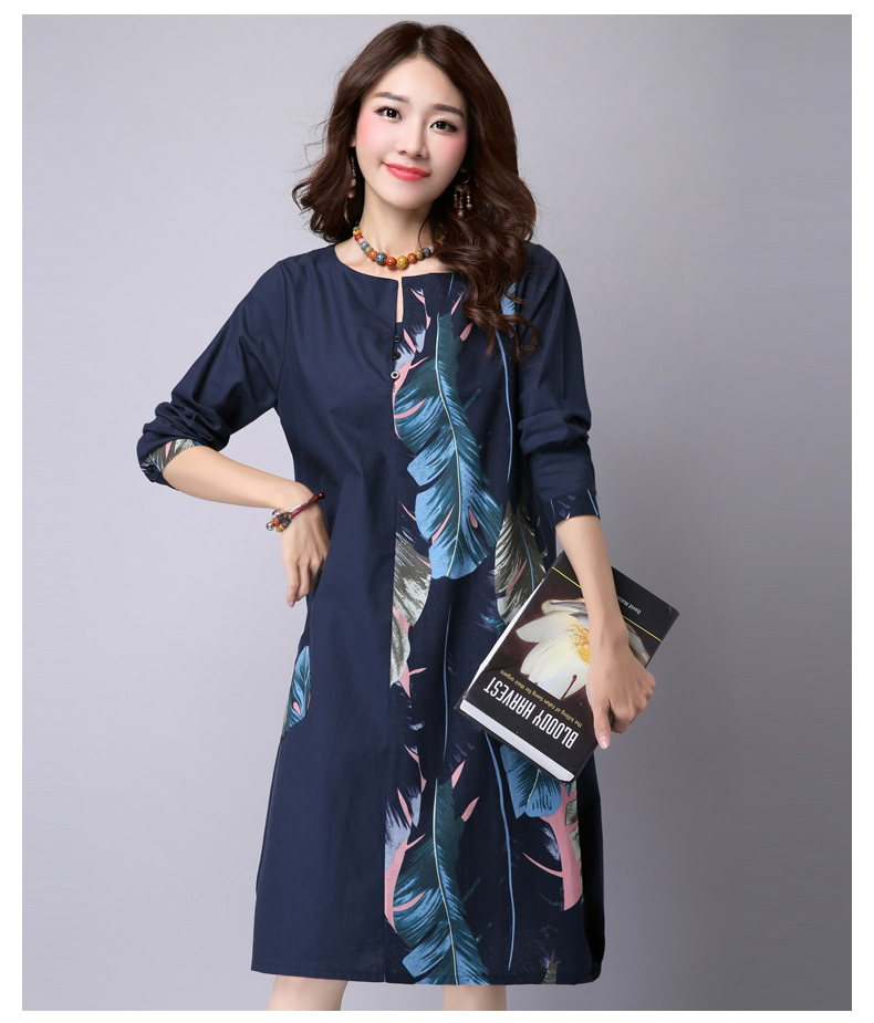 Patchwork-Leaves-Print-Long-Sleeve-Dress-Fashion-Vintage-2016-cottonlinen-Loose-casual-Women-Dresses-32708725070