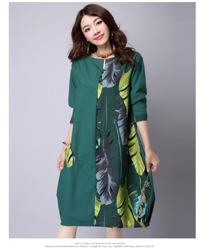 Patchwork-Leaves-Print-Long-Sleeve-Dress-Fashion-Vintage-2016-cottonlinen-Loose-casual-Women-Dresses-32708725070