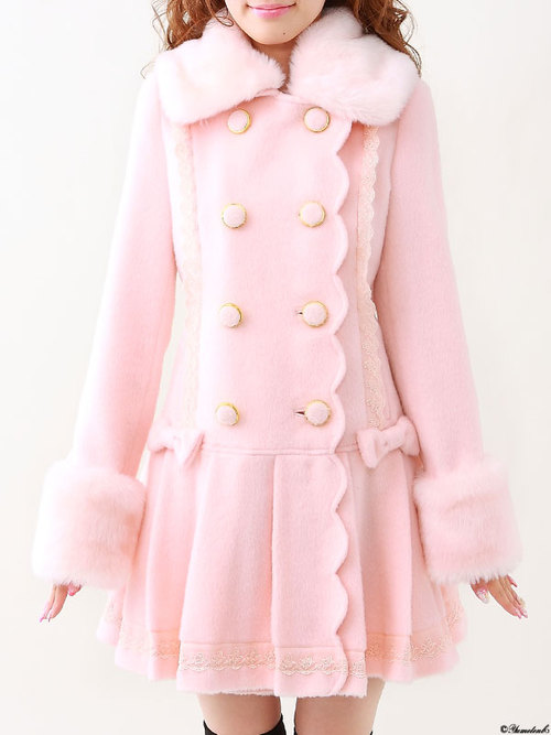 PinkBeigeRed-Women-Long-Wool-Winter-Sweet-Japanese-Styles-Cute-Back-Waist-Bow-Princess-Slim-Woolen-F-32524448249