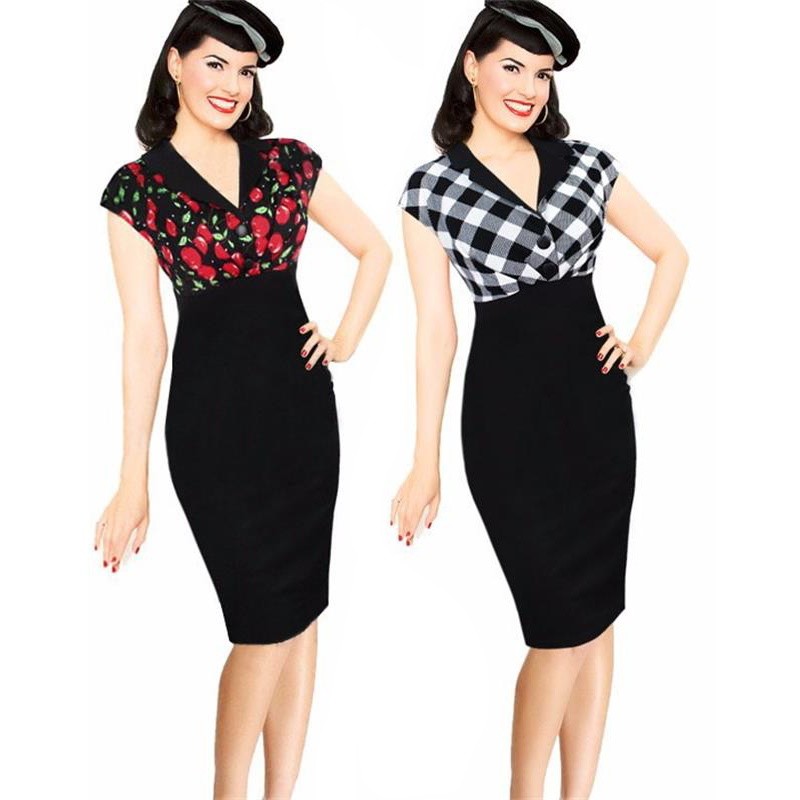 Plus-Size-S-XXXL2016-Women-Sexy-Print-Patchwork-Casual-Summer-DressVestidos-De-Fiesta-Cocktail-Party-32621369333