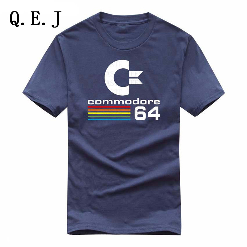 QEJ-Summer-Commodore-64-T-Shirts-C64-SID-Amiga-Retro-8-bit-Ultra-Cool-Design-Vinyl-T-shirt-Mens-Clot-32798828206