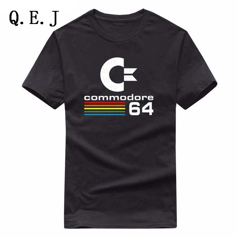 QEJ-Summer-Commodore-64-T-Shirts-C64-SID-Amiga-Retro-8-bit-Ultra-Cool-Design-Vinyl-T-shirt-Mens-Clot-32798828206