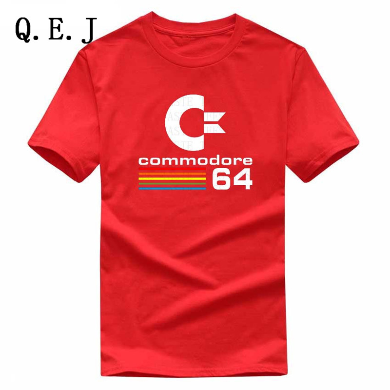 QEJ-Summer-Commodore-64-T-Shirts-C64-SID-Amiga-Retro-8-bit-Ultra-Cool-Design-Vinyl-T-shirt-Mens-Clot-32798828206