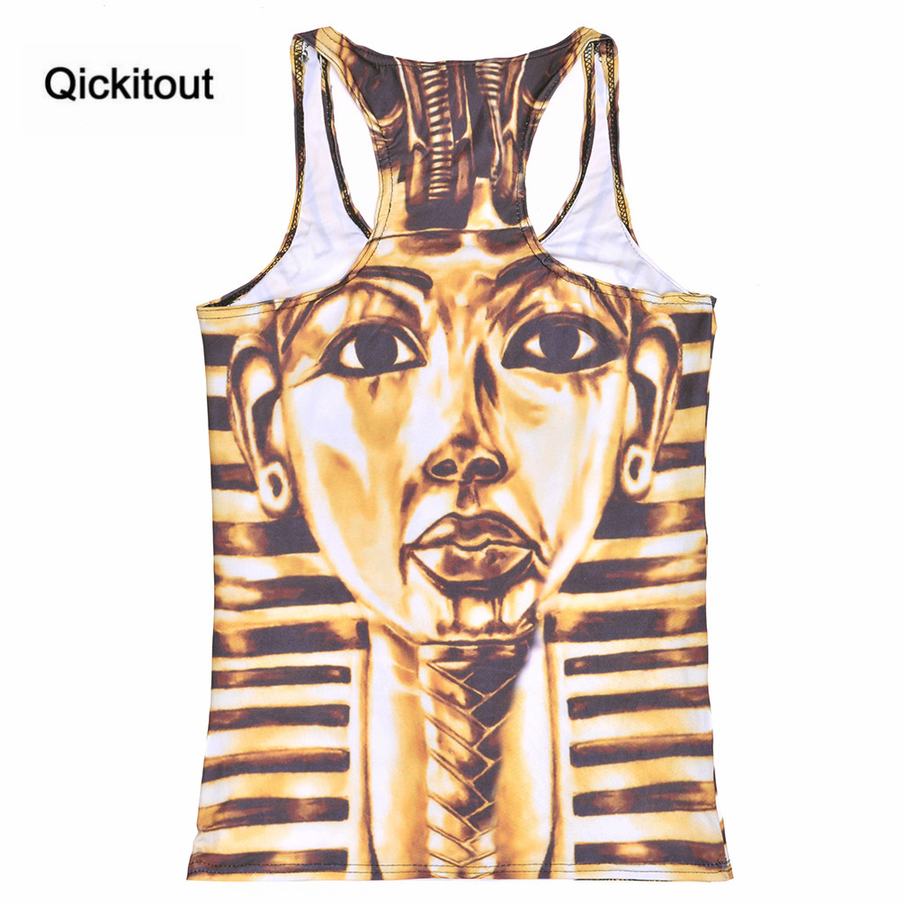 Qickitout-Drop-Ship-New-Corpse-BrideTiger-headKing-Tut-women-Tanks-amp-Camis-women39s-clothing-Print-2036616769