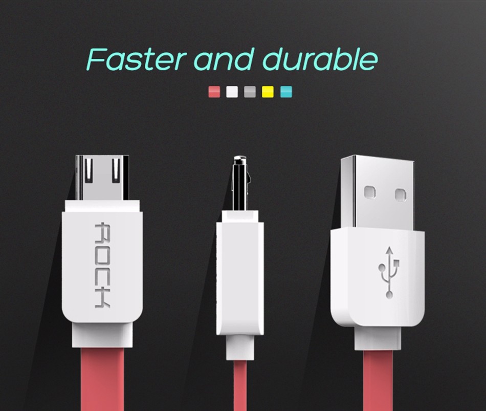 ROCK-Original-Micro-USB-Cable-for-SamsungHTCMeizuXiaomiHuawei-Wired-Charging-Data-Sync-Flat-USB-Cabl-32514220025