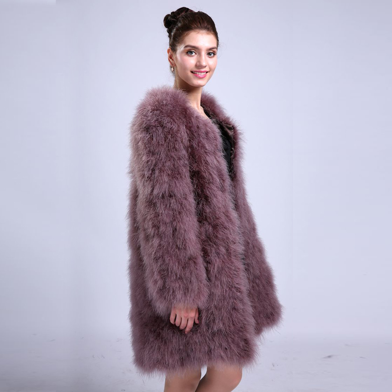 Real-Fur-Coat-Women39s-coat--Ostrich-Material--Female-Accessories--90-CM-Length-Plus-Size-For-Young--32709705394