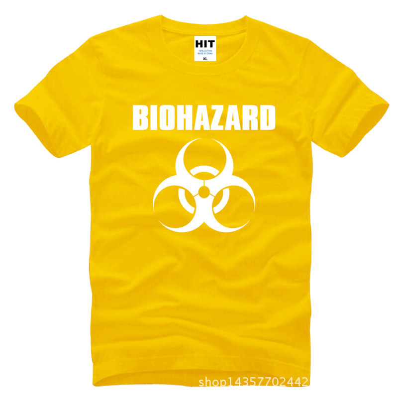 Resident-Evil-Biohazard-Logo-Printed-Mens-Men-T-Shirt-Tshirt-Fashion-2015-New-Short-Sleeve-Cotton-T--32514264421