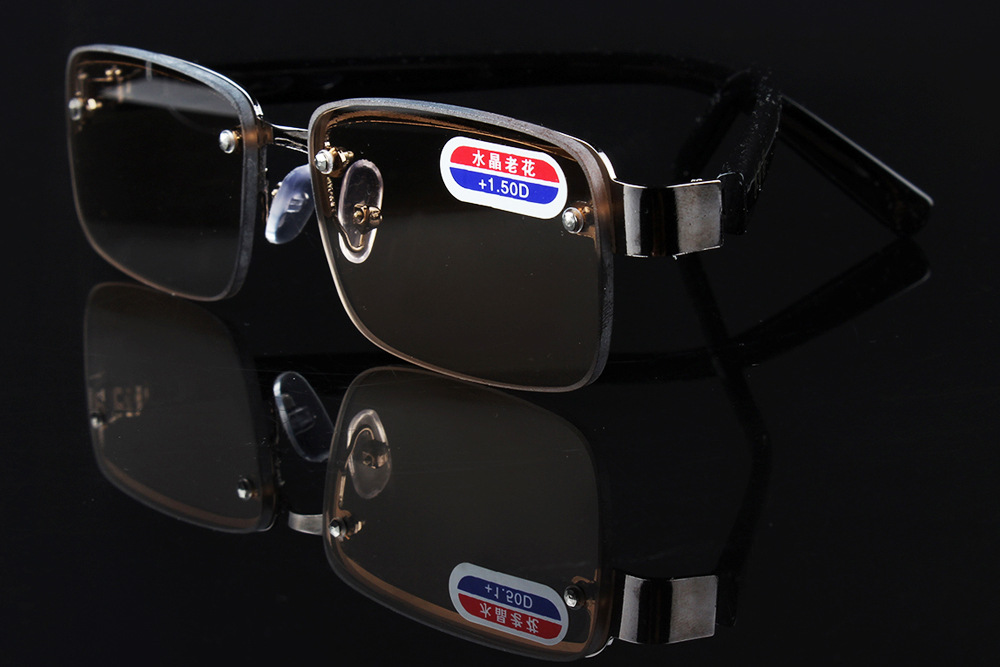 Rimless-classic-style-glass-lenses-Reading-Glasses-Plain-mirror-Men-women-Unisex-Eyewear-0-10-15-20--32735746036