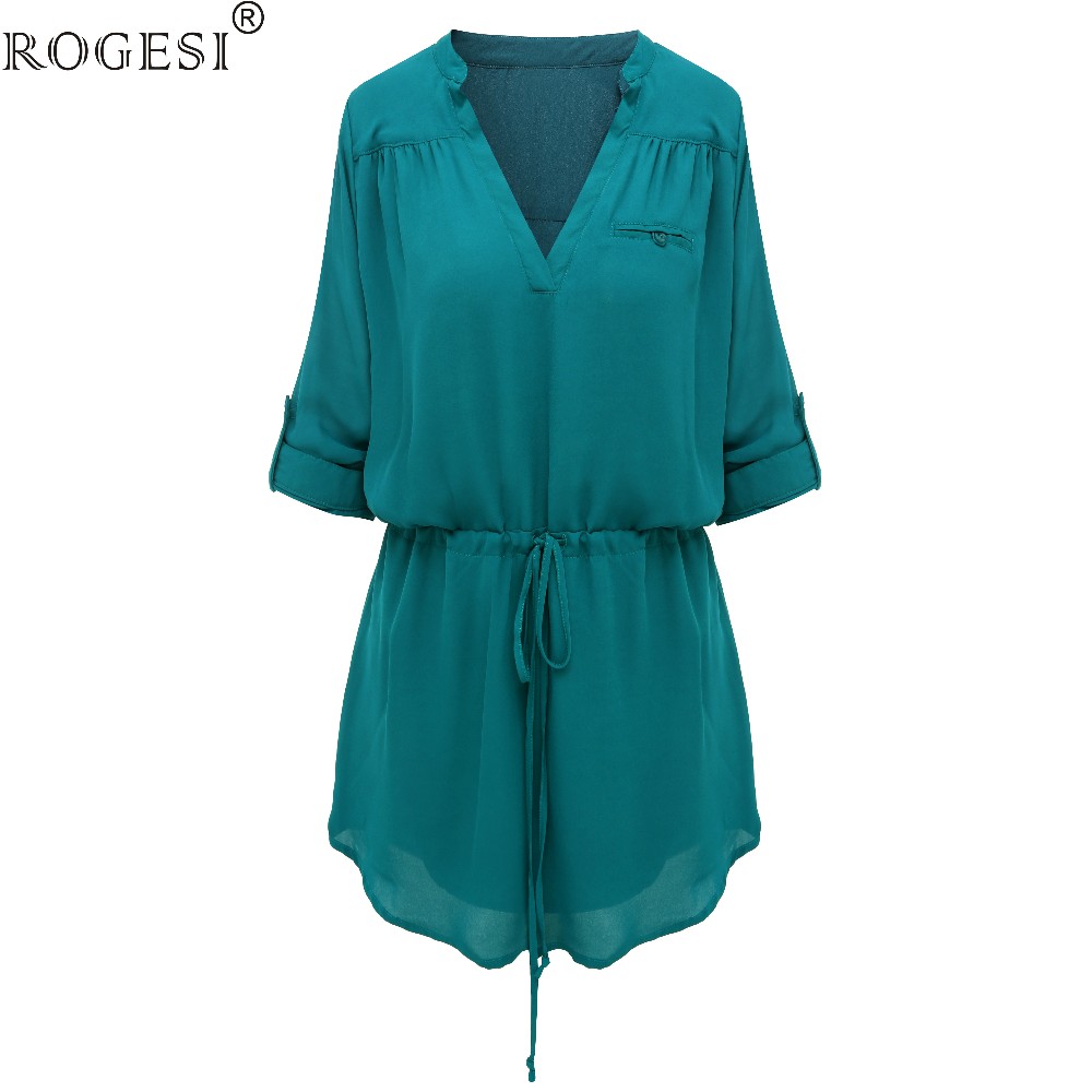 Rogesi-2016--Fashion-Autumn-Women-Dress-V-Neck-Front-Pocket-With-Belt-Suitable-for-any-occasion-32708526616