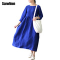 SCUWLINEN-2017-Spring-Dress-National-Trend-Vintage-Print-Long-Sleeve-Plus-Size-Robe-Loose-Casual-Max-32697683545