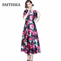 SMTHMA-HIGH-QUALITY-New-Fashion-2017-Designer-Runway-Dress-Women39s-Sleeveless-Noble-Floral-Printed--32800213466