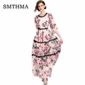 SMTHMA-HIGH-QUALITY-New-Fashion-2017-Designer-Runway-Dress-Women39s-Sleeveless-Noble-Floral-Printed--32800213466