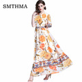 SMTHMA-HIGH-QUALITY-New-Fashion-2017-Designer-Runway-Dress-Women39s-Sleeveless-Noble-Floral-Printed--32800213466