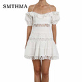 SMTHMA-HIGH-QUALITY-Newest-2018-Summer-Self-Portrait-Dress-Women39s-Long-Sleeve-Hollow-Out-Cascading-32797337593