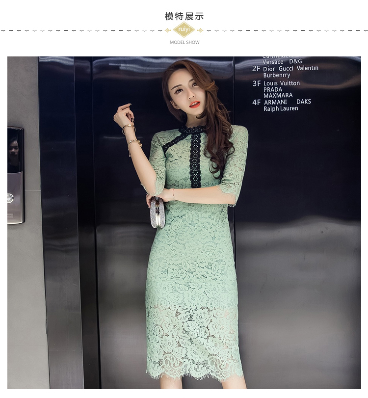 SMTHMA-HIGH-QUALITY-Newest-Fashion-2017-Summer-Runway-Dress-Women39s-Slim--Lace-Dress-32799827422