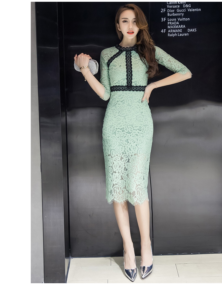 SMTHMA-HIGH-QUALITY-Newest-Fashion-2017-Summer-Runway-Dress-Women39s-Slim--Lace-Dress-32799827422