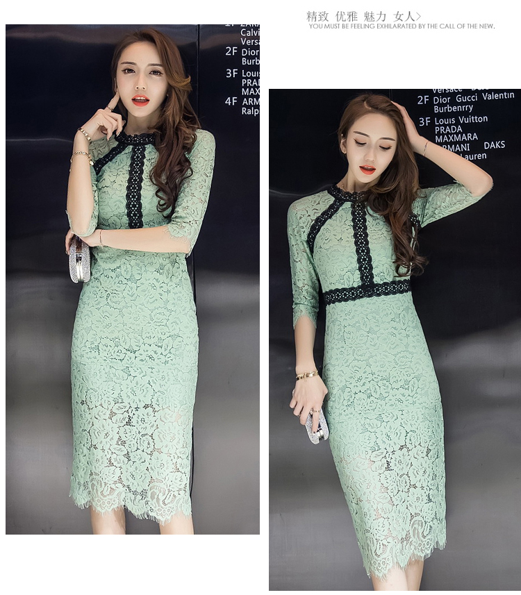 SMTHMA-HIGH-QUALITY-Newest-Fashion-2017-Summer-Runway-Dress-Women39s-Slim--Lace-Dress-32799827422