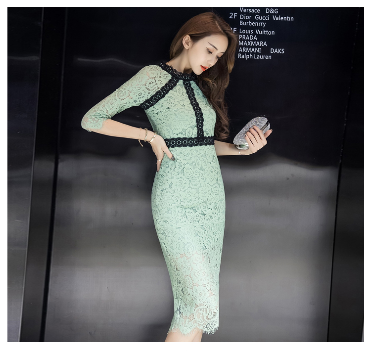 SMTHMA-HIGH-QUALITY-Newest-Fashion-2017-Summer-Runway-Dress-Women39s-Slim--Lace-Dress-32799827422