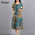 Saiqigui-Summer-dress-New-Fashion-short-sleeve-gradation-women-dress-casual-cotton-Linen-dress-Print-32668105963