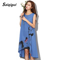 Saiqigui-Summer-dress-New-Fashion-short-sleeve-gradation-women-dress-casual-cotton-Linen-dress-Print-32668105963