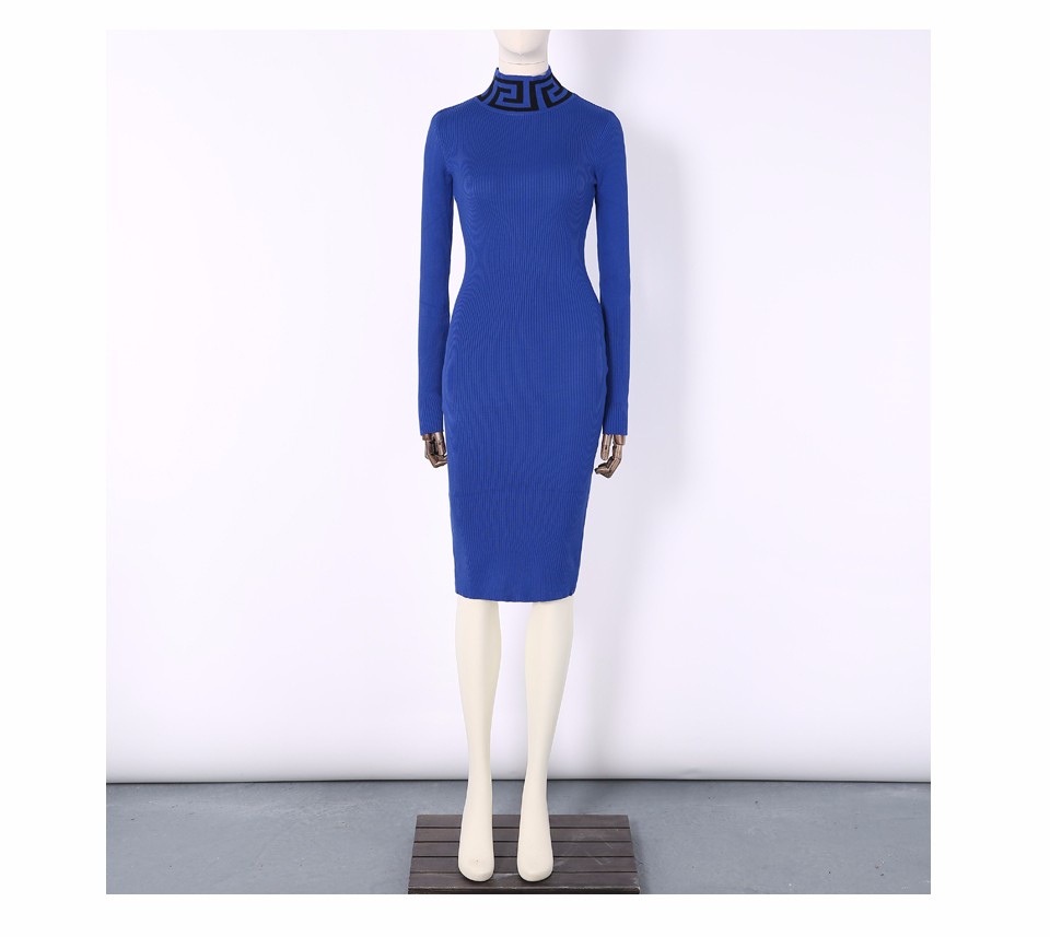 Samuume-Geometric-Turtleneck-Long-Sleeve-Knit-Bandage-Sweater-Dress-Women-2017-Pencil-Bodycon-Pullov-32737051703