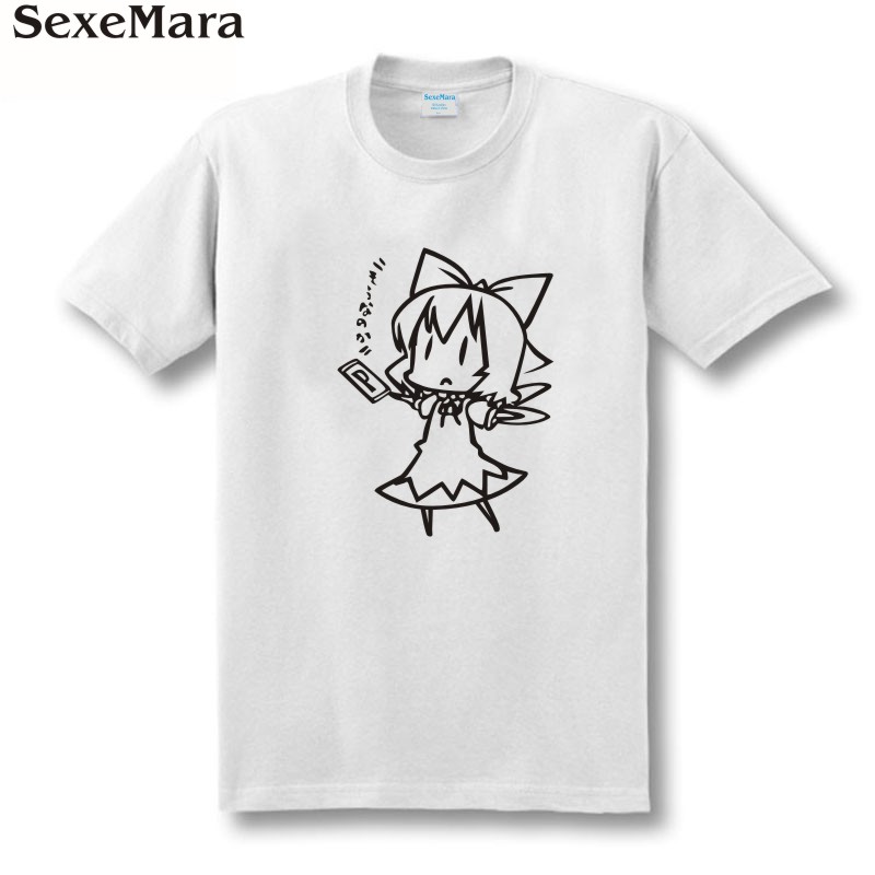 SexeMara-free-shipping-line-drawing-Touhou-Project-Cirno-ZUNSOFT-ZUN-sitcoms-couple-clothes-man-men--32246185838