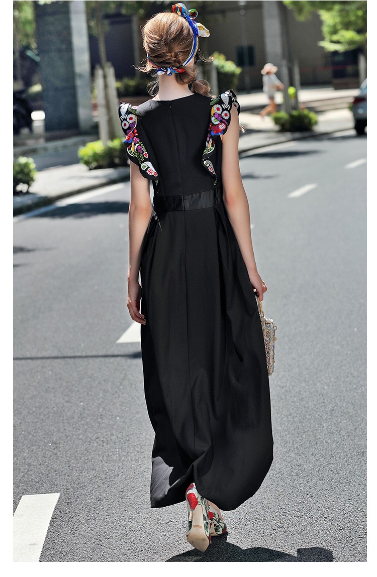 Sexy-V-Neck-Long-Black-Dress-New-Fashion-Women-High-Quality-Butterfly-Sleeve-flower-Embroidered-Part-32714887668