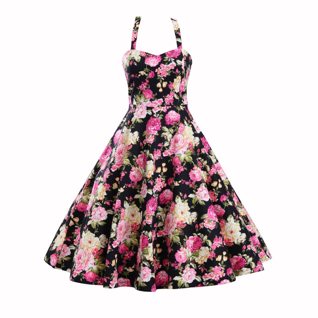 Sexy-Vintage-Dress-Rockabilly-Audrey-Hepburn-Casual-Party-Robe-50s-Vestidos-Big-Swing-Halter-Retro-R-32738002922