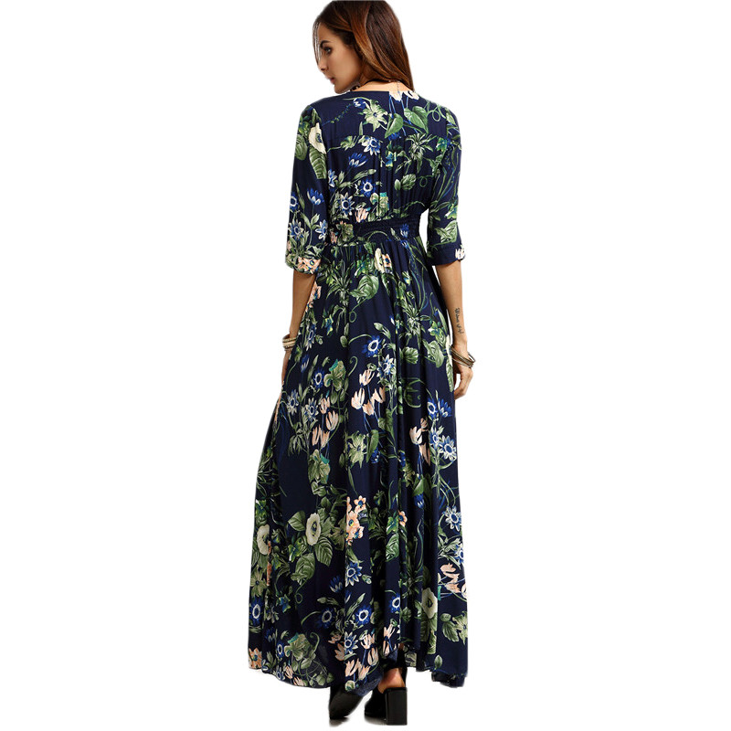 SheIn-Long-Floral-Maxi-Dress-Boho-Long-Dress-Elegant-Beach-Navy-Floral-Print-Half-Sleeve-Button-Fron-32757200249