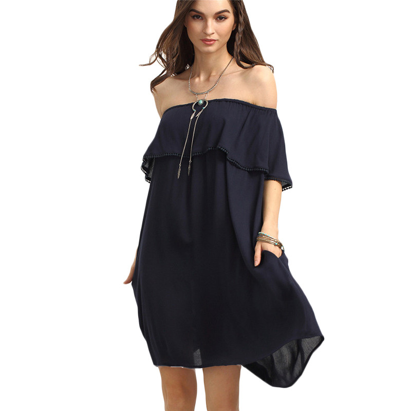 SheIn-Navy-Off-The-Shoulder-Ruffle-Shift-Dresses-Womens-Summer-Beach-Slash-Neck-Half-Sleeve-Pockets--32689913790