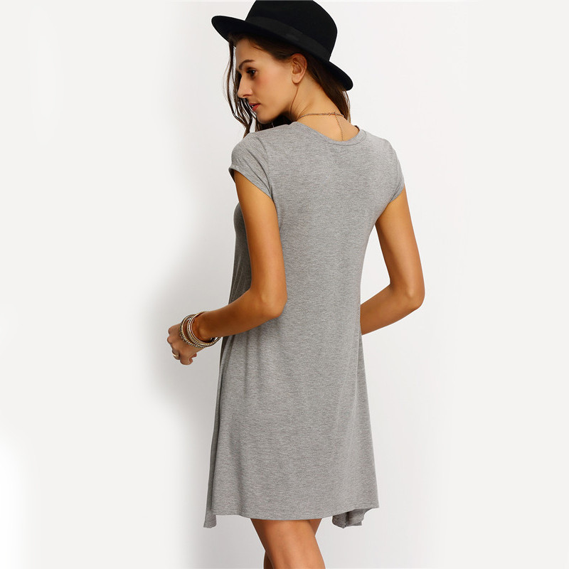 SheIn-New-Arrival-Womens-Summer-Dresses-2016-Ladies-Grey-Asymmetric-Hem-Casual-Round-Neck-Short-Slee-32658799935