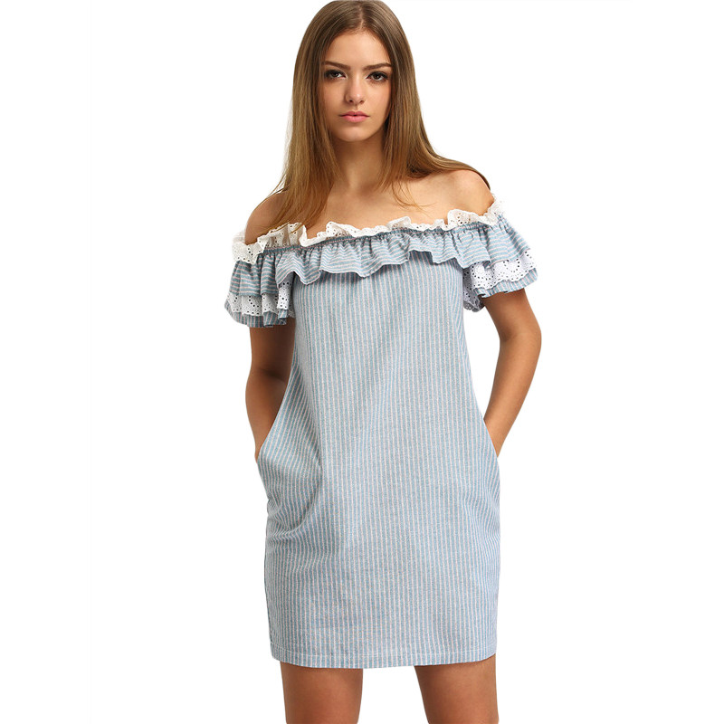 SheIn-New-Woman-Dress-2016-Summer-Fashion-Blue-Off-The-Shoulder-Flounce-Striped-Pockets-Casual-Strai-32653726138