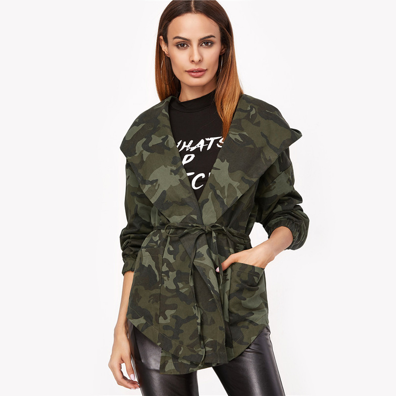 SheIn-Spring-Jacket-Women-Casual-Outerwear-Womens-Olive-Green-Camo-Print-Hooded-Shawl-Collar-Wrap-Be-32792552429