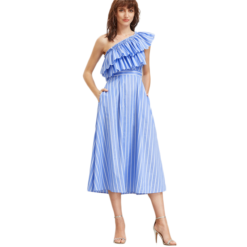 SheIn-Summer-Dress-2017-Women-Blue-Striped-One-Shoulder-Layered-Ruffle-Dress-Sleeveless-A-Line-Midi--32799257856