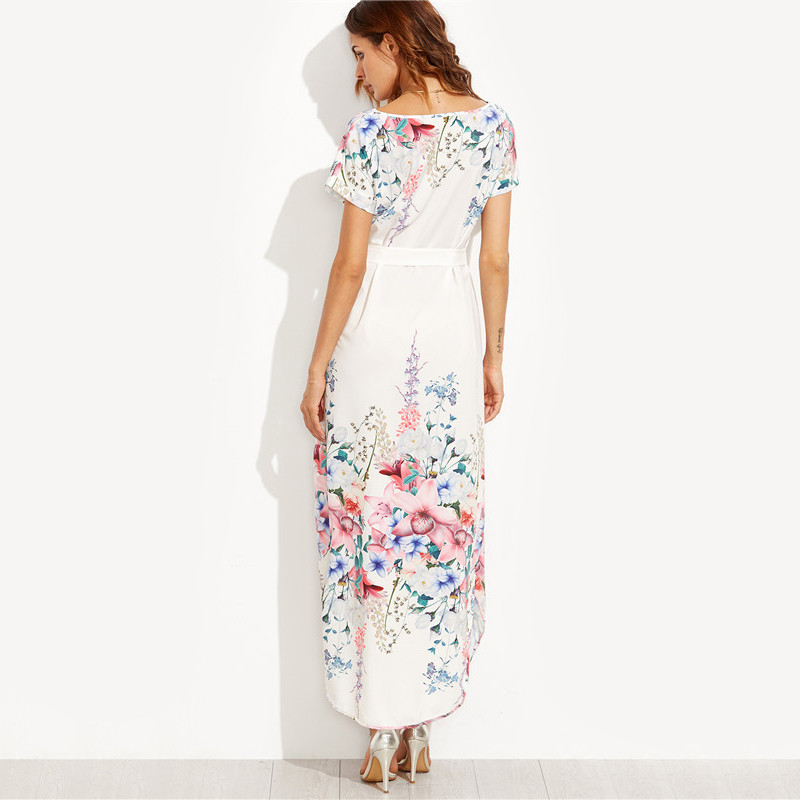 SheIn-Summer-Floral-Long-Dresses-For-Woman-Boho-White-Flower-Print-V-Neck-Short-Sleeve-Belted-Side-S-32732149257