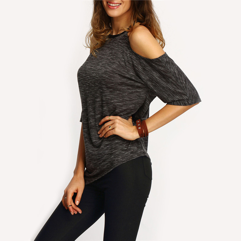 SheIn-Summer-Woman-Fashion-Tops-Ladies-Tee-Shirts-Casual-Half-Sleeve-Cold-Shoulder-Black-Crew-Neck-A-32666445509