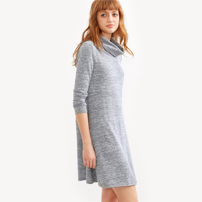 SheIn-Women-Autumn-Dress-Long-Sleeve-Womens-Clothing-Fall-2016-T-shirt-Dress-Grey-Marled-Knit-Cowl-N-32755407196