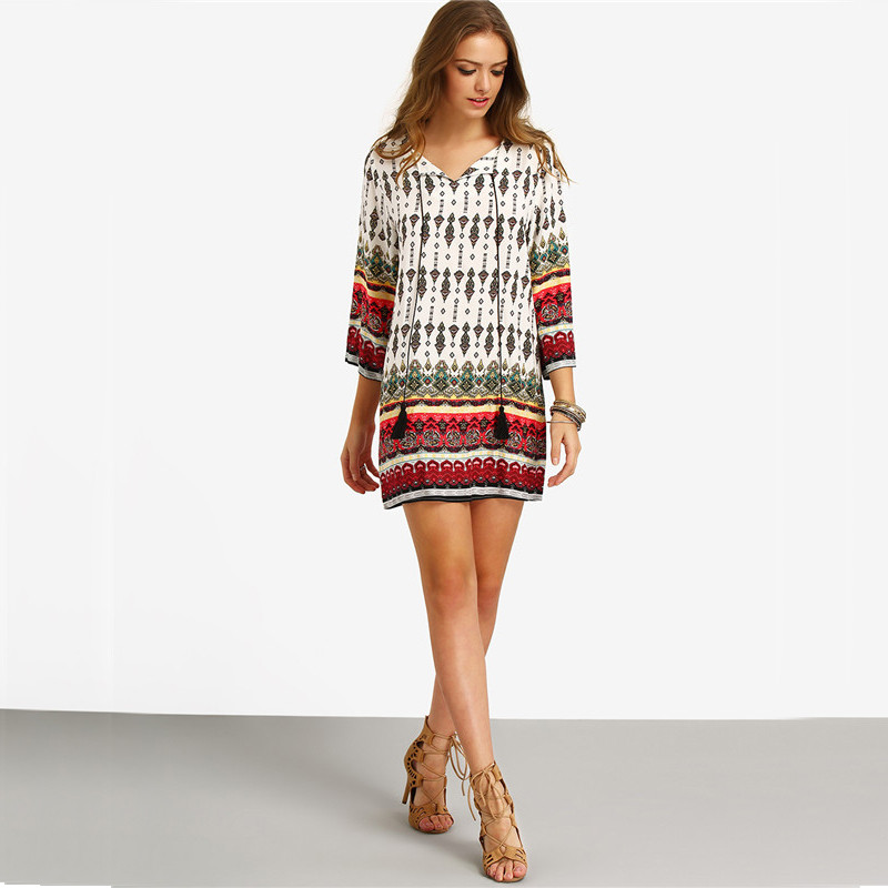 SheIn-Women-Bohemian-Dress-Summer-Casual-Long-Sleeve-Split-Tie-Neck-Lacing-Tribal-Print-Vintage-Stra-32657362248