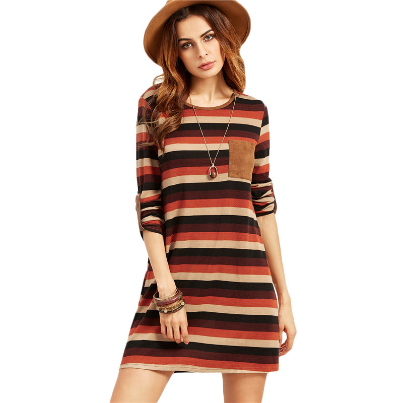 SheIn-Womens-Autumn-Casual-Shift-Dresses-Ladies-Multicolor-Striped-Round-Neck-Roll-Sleeve-Dress-With-32735633514