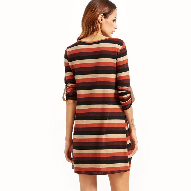 SheIn-Womens-Autumn-Casual-Shift-Dresses-Ladies-Multicolor-Striped-Round-Neck-Roll-Sleeve-Dress-With-32735633514