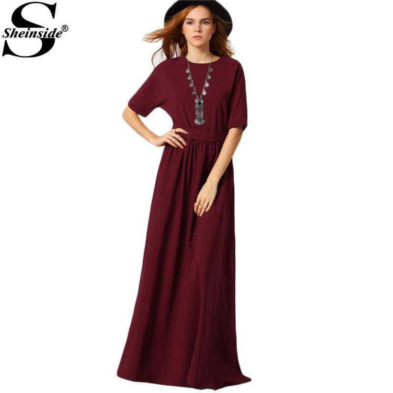 Sheinside-2016-Female-Korean-Designer-Elegant-Fashionable-Brand-New-Arrival-Cute-Burgundy-Round-Neck-32604553867