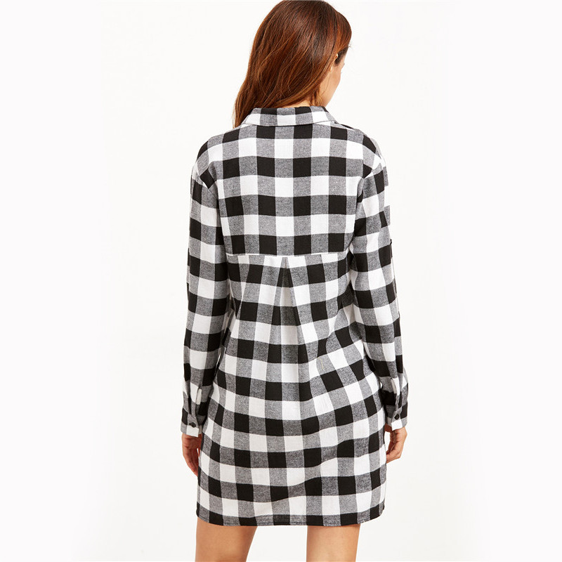 Sheinside-Black-And-White-Checkered-Roll-Tab-Sleeve-Shirt-Dress-Basic-Lapel-Dual-Pockets-Shift-Short-32732340959