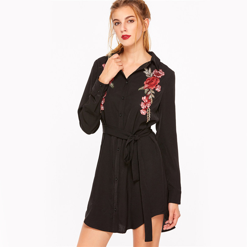 Sheinside-Designer-Dress-Women-Office-Dresses-Midi-Dresses-Black-Floral-Embroidered-Curved-Hem-Belte-32781982448