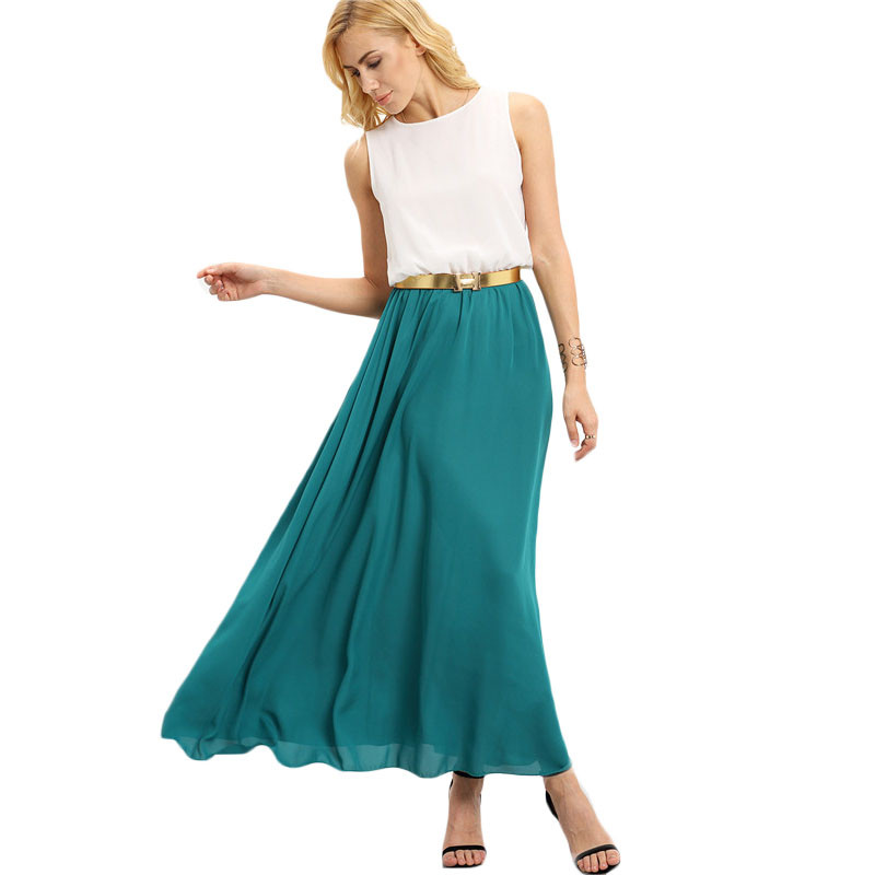 Sheinside-Ladies-Color-block-Chiffon-Maxi-Dresses-New-Arrival-Summer-Style-Casual-Women-Sleeveless-C-32667368981