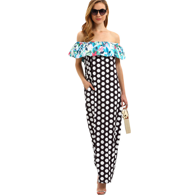 Sheinside-Woman-Summer-Off-The-Shoulder-Polka-Dot-Ruffle-Maxi-Dresses-Ladies-Beach-Backless-2016-Mul-32677502508