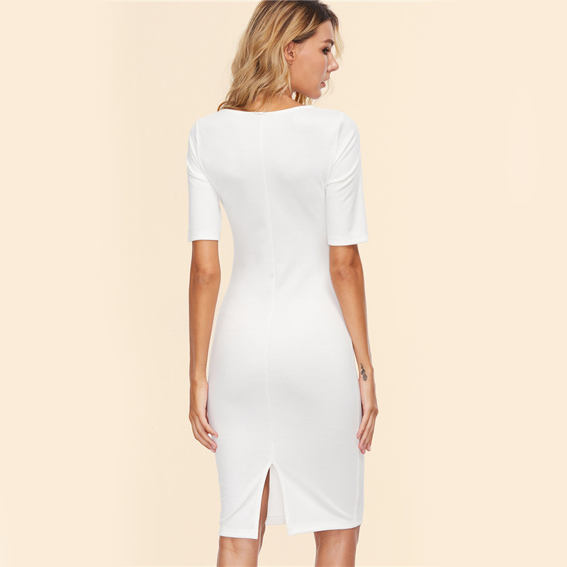 Sheinside-Womans-Fashion-2017-Summer-Dresses-Casual--Bodycon-Dress-White-Short-Sleeve-Knee-Length-Ba-32791611115