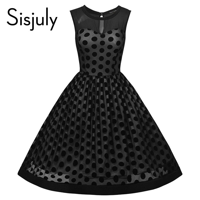 Sisjuly-Vintage-dresses-Dot-Summer-Elegant-Sleeveless-party-Dresses-Black-Color-Polka-Dots-sleeveles-32787419815