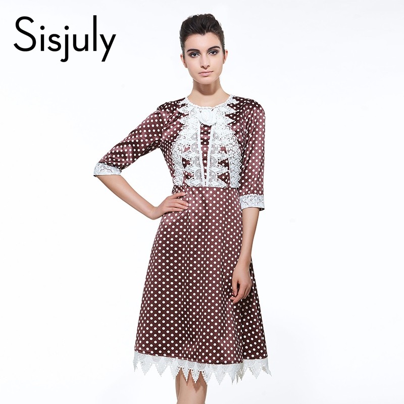 Sisjuly-lace-women-dress-polka-dot-fashion-party-dress-vestido-de-festa-elegant-work-dress-sleeves-s-32707736546