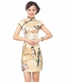 Special-Offer-Navy-Blue-Chinese-Womens-Mini-Cheongsam-Qipao-Dress-ropa-mujer-Dragon-Phenix-Size-M-L--714460274